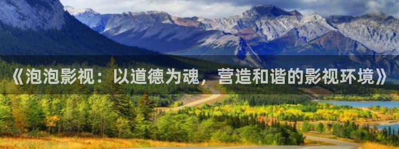 《泡泡影视：以道德为魂，营造和谐的影视环境》